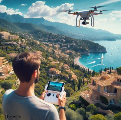 Dronoclip, télépilote pour des photos aériennes par drone à Saint-Raphaël. Dronoclip, drone pilot in Saint-Raphaël