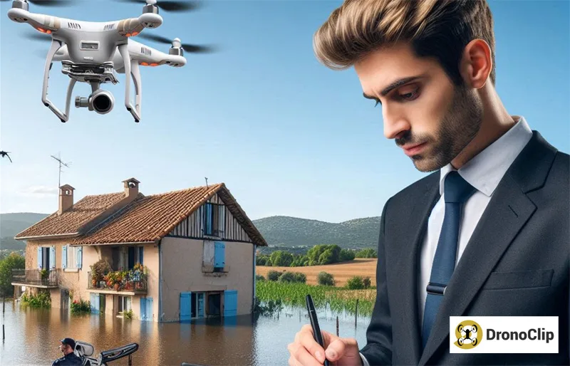 Un constat par drone, en présence d'unhuissier de justice ou une expertise par drone avec un agent d'assurance, sont des prestations proposées par DronoClip