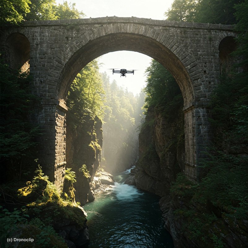 Dronoclip peut effectuer la vérification d'ouvrage d'art sans risque avec un drone