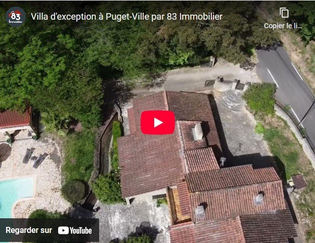 Voir vidéo aérienne pour l'immoiblier d'une villa avec piscine sur Pujet-Ville, tournage vidéo et photos par DronoClip