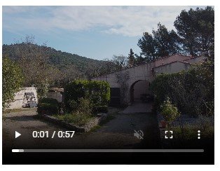 Image extraite de la vidéo par drone pour l'immobilier tournée à Puget-Ville