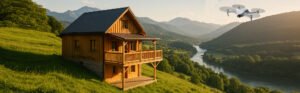 Vidéo par drone pour location de gite. Photographie immobilière. Photo AirBnB avec DronoClip