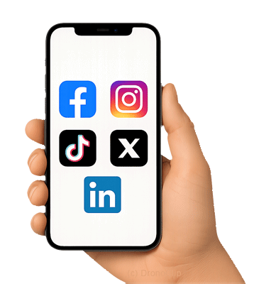 Diffuser votre annonce de location saisonnière sur les réseaux sociaux. DronoClip vous accompagne
