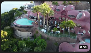 Vidéo du Palais-Bulles pour un tournage drone mariage sur la Cöte d'Azur par Dronoclip